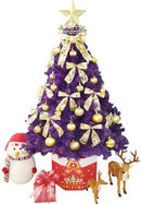 Purple Christmas Tree 1.2M 4ft Xmas Tree Metal Stem Stand 230 Tips Jupiter