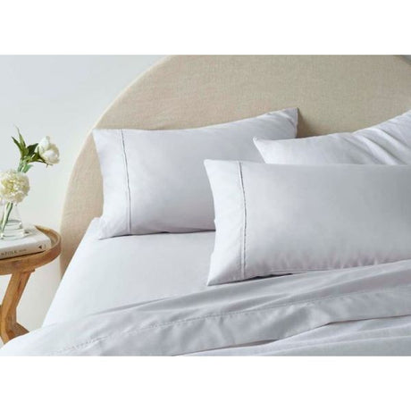 1900Tc Cotton Rich White Sheet Set by Accessorize Queen