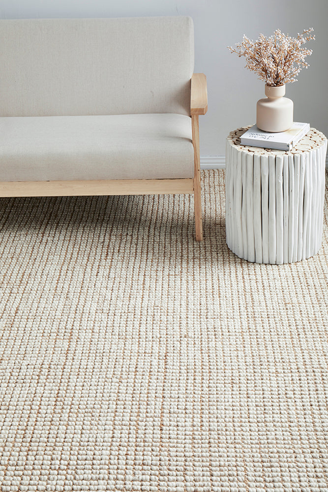 Arabella Natural Runner Rug by Rug Culture - 400X80CM