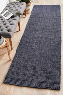 Atrium Barker Navy Runner by Rug Culture - 300X80CM