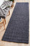 Atrium Barker Navy Runner by Rug Culture - 400X80CM