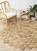 Atrium Tessellate Natural Round By Rug Culture - 200X200CM - ROUND