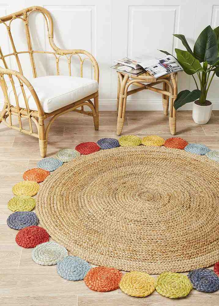 Atrium Tutti Multi By Rug Culture - 150X150CM - ROUND