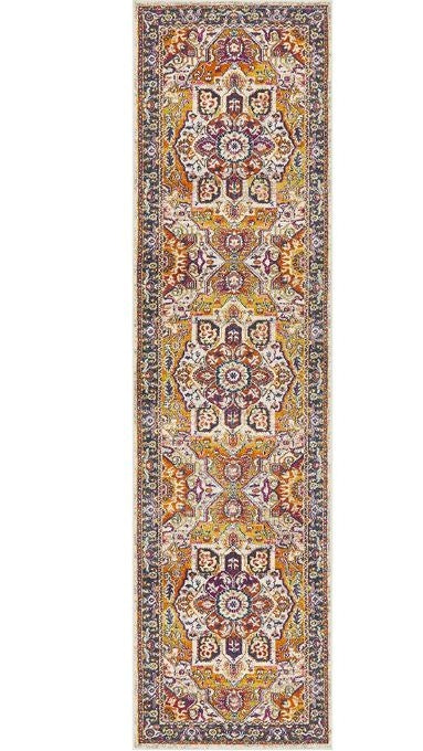 Babylon 207 Multi Runner by Rug Culture-400X80CM - RUNNER