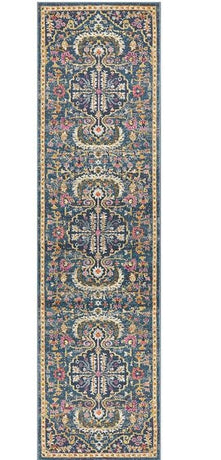 Babylon 209 Navy Runner by Rug Culture-500X80CM - RUNNER