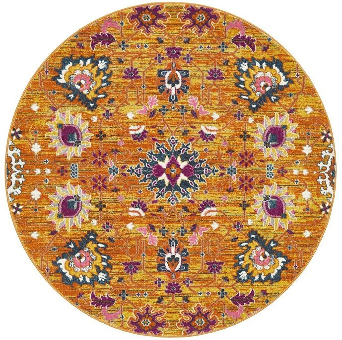 Babylon 210 Rust Round by Rug Culture-200X200CM - ROUND