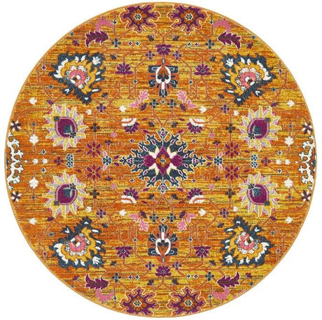 Babylon 210 Rust Round by Rug Culture-240X240CM - ROUND