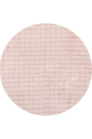 Bubble Blush Round Washable Rug by Rug Culture-100X100CM - ROUND