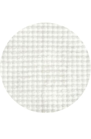 Bubble White Round Washable Rug by Rug Culture-100X100CM - ROUND