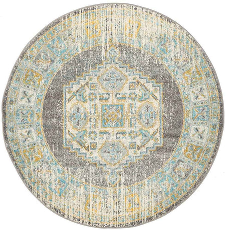 Century 944 Grey Round by Rug Culture - 150X150CM - ROUND