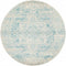 Evoke 253 White Blue Round by Rug Culture -150X150CM - ROUND