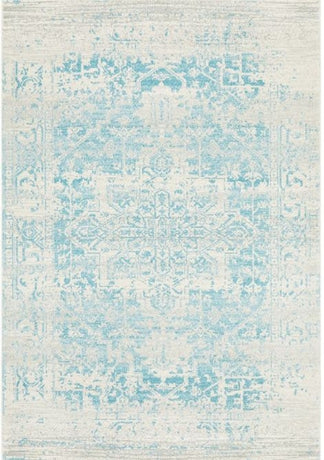 Evoke 253 White Blue by Rug Culture -230X160CM - RECTANGLE