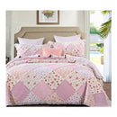 Sarah Rose 100% Cotton Quilted 2 pcs Bedspread Coverlet Set King Single