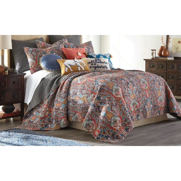 Wentworth 100% Cotton Quilted 3 pcs Bedspread Coverlet Set King