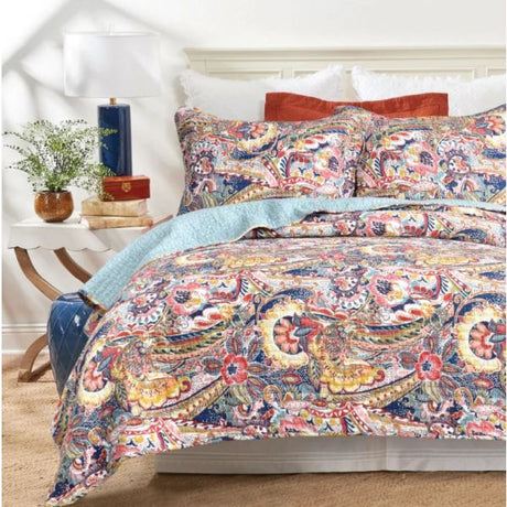 Christie 100% Cotton Quilted 3 pcs Bedspread Coverlet Set Super King