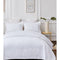 Embroidered Vivid White 100% Cotton Quilted 3 pcs Bedspread Coverlet Set Super King