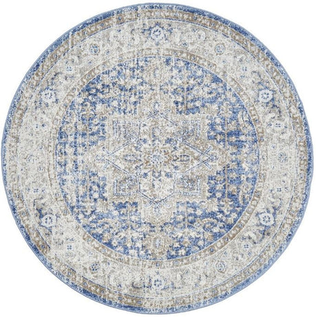 Mayfair Hugo Ocean Round by Rug Culture-150X150CM - ROUND