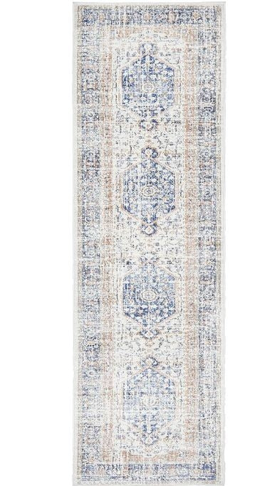 Mayfair Lorissa Blue Runner by Rug Culture-500X80CM - RUNNER