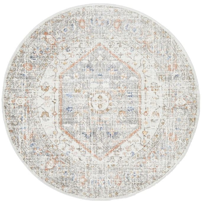 Mayfair Lorissa Silver Round by Rug Culture-240X240CM - ROUND