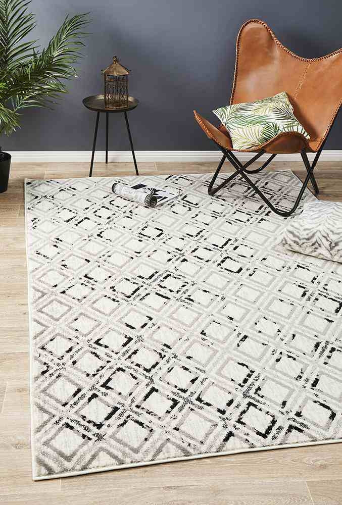 Metro 607 Black White by Rug Culture - 290X200CM - RECTANGLE