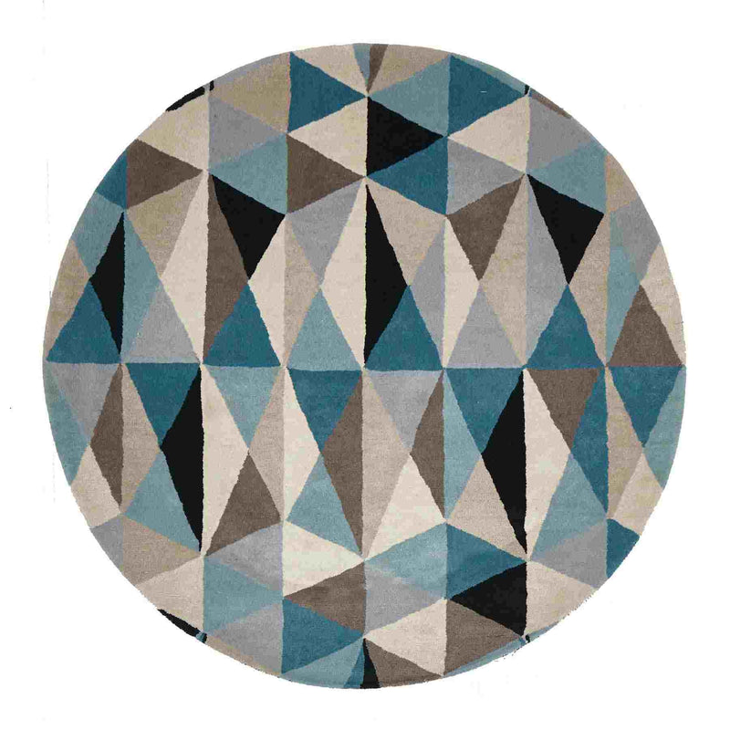 Matrix 901 Turquoise Round By Rug Culture - 150X150CM ROUND