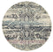 Museum 865 Blue Round by Rug Culture-150X150CM - ROUND