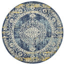 Museum 869 Navy Round by Rug Culture-200X200CM - ROUND