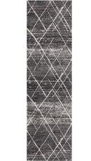 Oasis 452 Charcoal Runner by Rug Culture-400X80CM - RUNNER