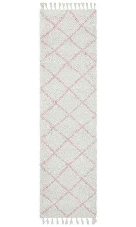 Saffron 22 Pink Runner by Rug Culture - 300X80CM - RUNNER