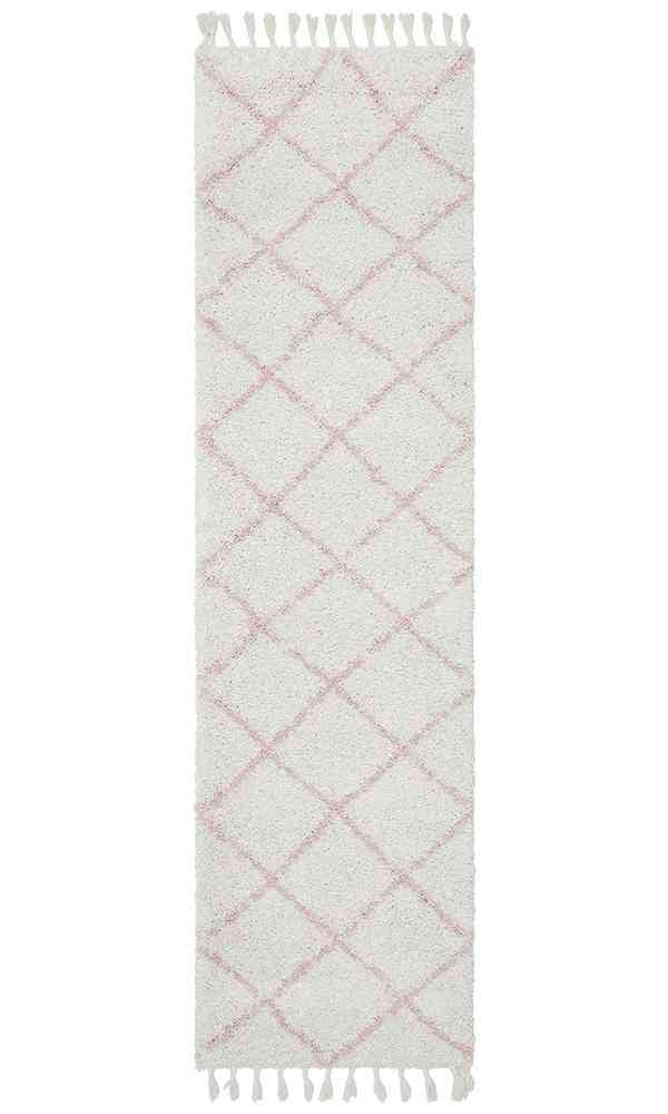 Saffron 22 Pink Runner by Rug Culture - 300X80CM - RUNNER