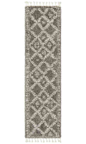 Saffron 33 Grey Runner by Rug Culture - 200X80CM - RUNNER