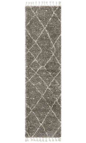 Saffron 44 Grey Runner by Rug Culture - 300X80CM - RUNNER