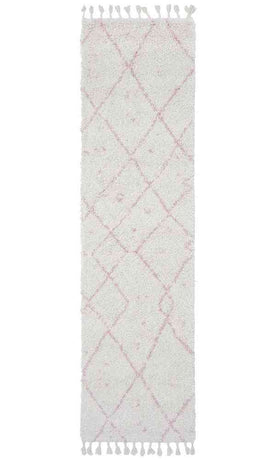 Saffron 44 Pink Runner by Rug Culture - 300X80CM - RUNNER