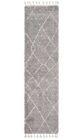 Saffron 44 Silver Runner by Rug Culture - 400X80CM - RUNNER