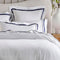 Cloud 1000 TC Egyptian Cotton White Navy King Quilt Cover Sets by Renee Taylor