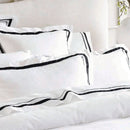 Cloud 1000 TC Egyptian Cotton White Charcoal European Pillowcase by Renee Taylor