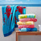 Renee Taylor 2 Pack Jacquard Velour Large Beach Towel 100 x 180 cms Shell