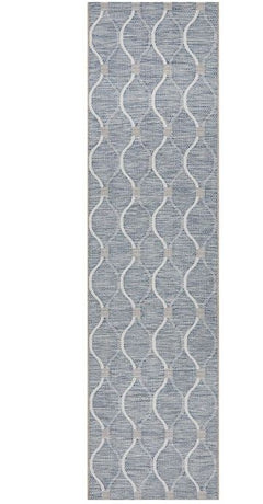 Terrace 5501 Blue Runner by Rug Culture-300X80CM - RUNNER