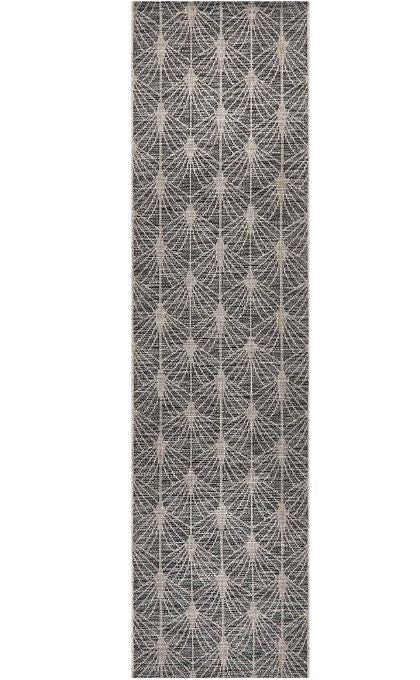 Terrace 5502 Black Runner by Rug Culture-300X80CM - RUNNER