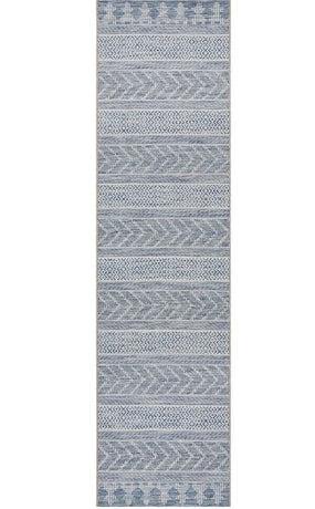 Terrace 5505 Blue Runner by Rug Culture-300X80CM - RUNNER