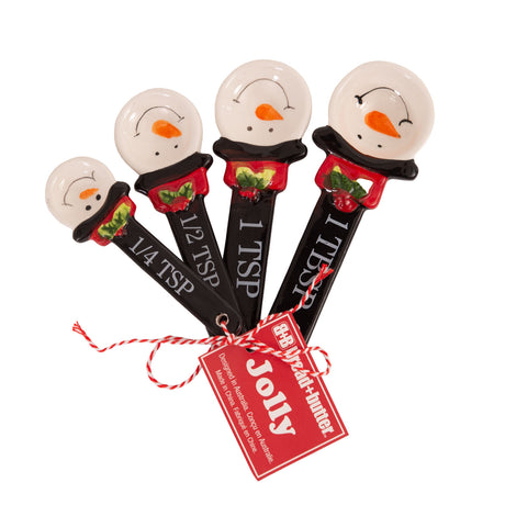 Bread and Butter Snowman Spoons 4 Pack