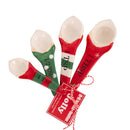 Bread and Butter Gnome Measuring Spoons - 4 Pack - Green/ Red/ White