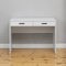 ODESSA DESK - WHITE - VJ PANEL - OVAL BLACK