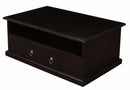 Tasmania 2 Drawer Coffee Table - Chocolate