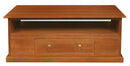 Tasmania 2 Drawer Coffee Table - Light Pecan