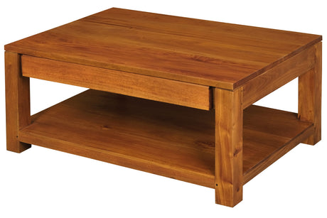 Amsterdam 2 Drawer Coffee Table - Light Pecan