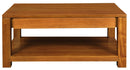 Amsterdam 2 Drawer Coffee Table - Light Pecan