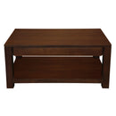 Amsterdam 2 Drawer Coffee Table - Mahogany