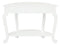 Emilie Cabriole Leg 1 Drawer Half Round Entry Table - White