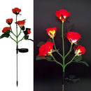 Red Bulk Solar Garden Lights 75cm Long Rose Flowers Yard Lamp Xmas Halloween Deco AU